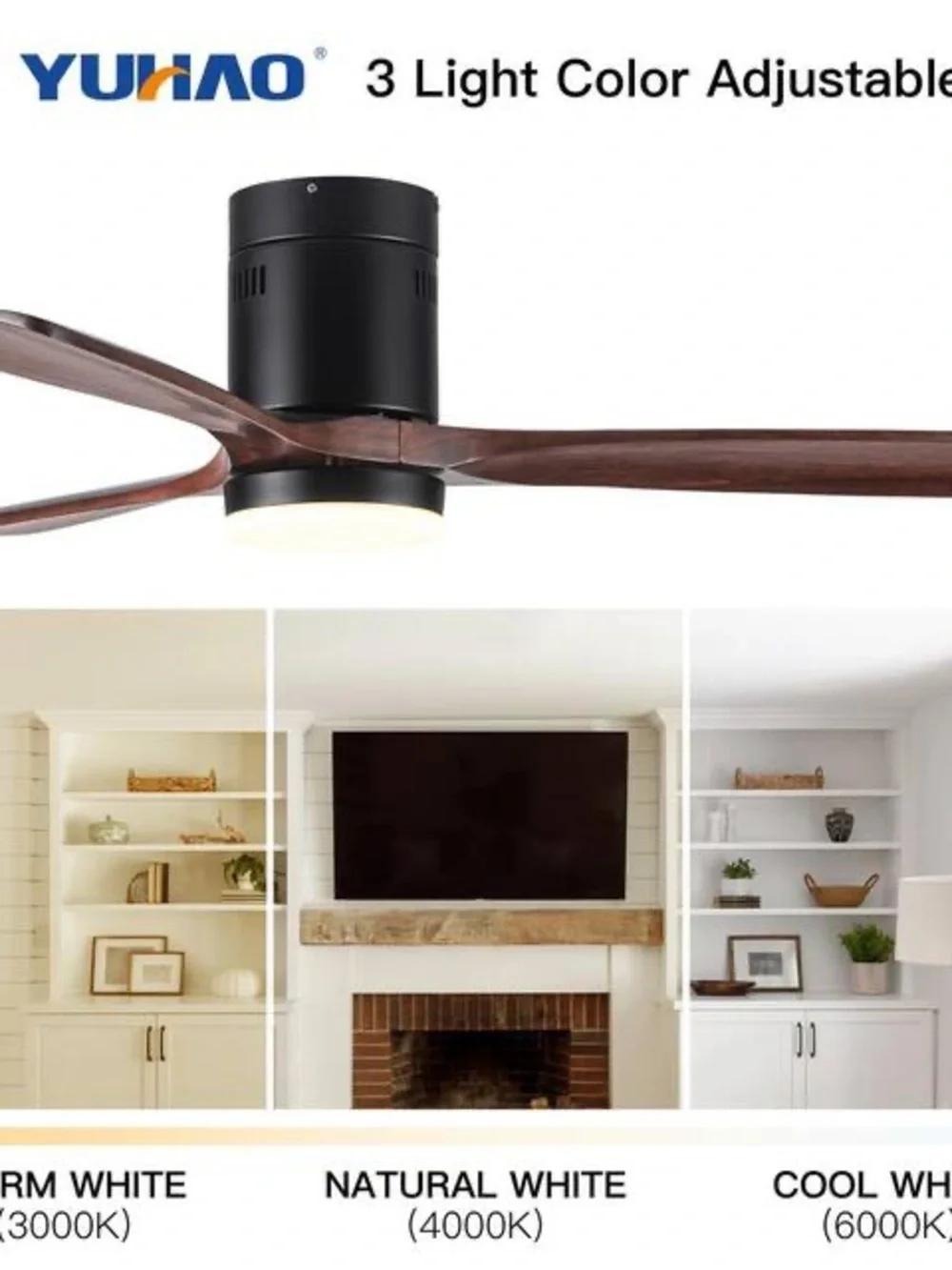 Brand new 52-inch ceiling fan with LED light and remote control